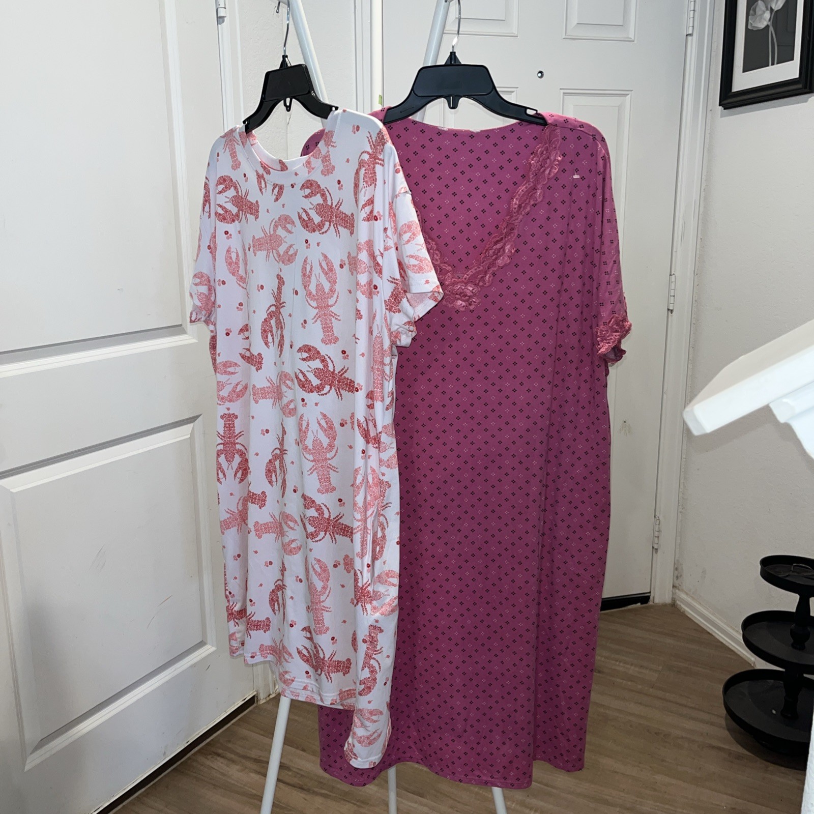 2 Camisón Joyspun Cangrejo L-XL Rosa XL Cálido Acogedor Poliéster Spandex Talla L-XL