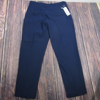 Adidas TWSTKNIT Pants Mens 34x32 Navy Blue F Pleat Golf Knit Dress