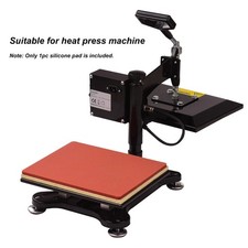 1X Heat Resistant  Pressing Mat Silicone Rubber Pad for Heat Press Machine ]