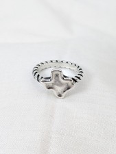 Retired James Avery Sterling Silver Lone Star State Ring Size 5