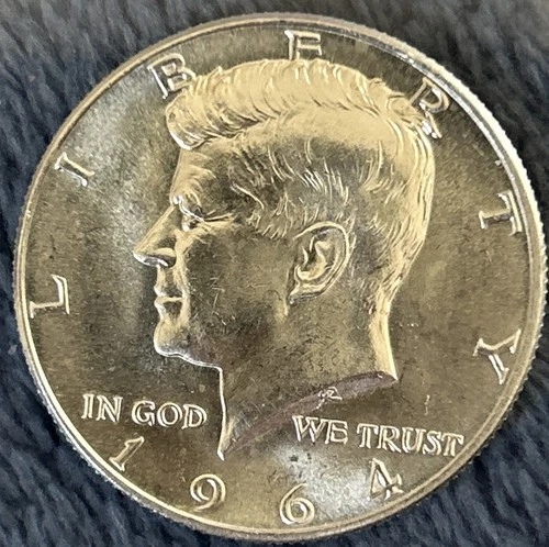 Uncirculated 1964-D Denver Mint Kennedy Half Dollar 90% Silver