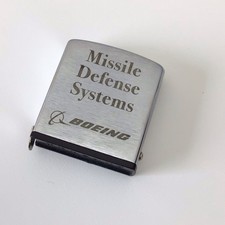 Vintage Barlow Missile Defense Systems Boeing Mini Tape Measure Advertisement