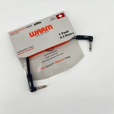 Warm Audio Pro Series 1/4" Right Angle to 1/4" Right Angle Patch Cable - 1' NWT