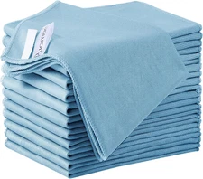 12 Pack Microfiber Glass Cleaning Cloth, 12 Inch X 16 Inch, Lint Free Quickly Cl