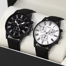 BOGOF Buy One Get One Free Cheap Basic Classic Watches With White Black Face UK