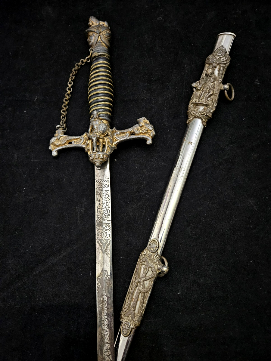 VINTAGE KNIGHTS OF PYTHIAS FCB SWORD & SCABBARD FRATERNAL