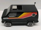 TONKA BLACK VAN   yellow orange red strip w/antenna clean