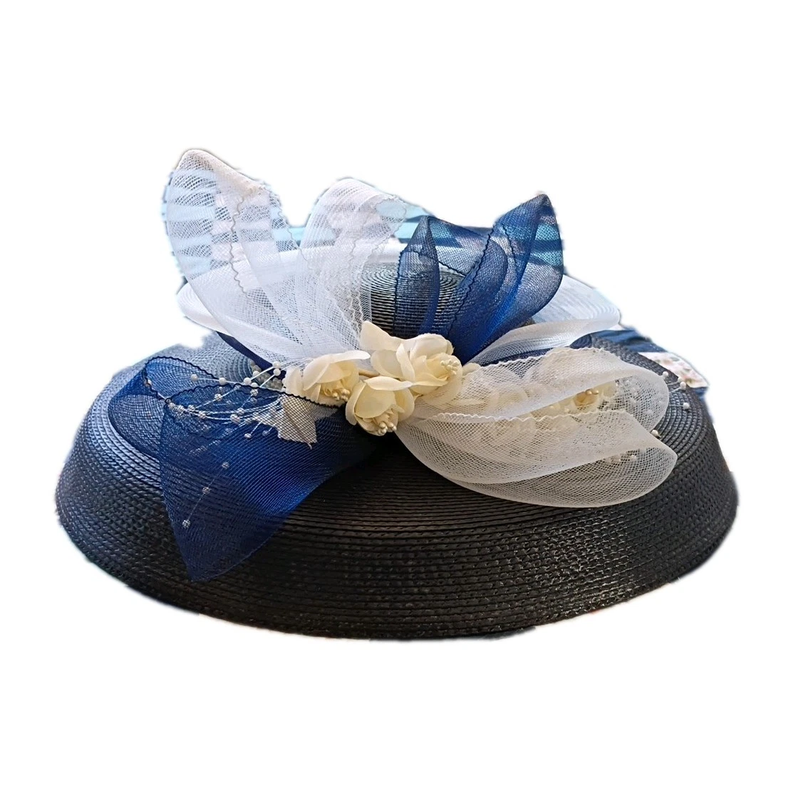 Blue Straw Bowler Hat for Women for sale | eBay display picture 2