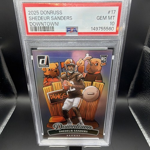 🔥 Shedeur Sanders 2025 Donruss Downtown! Rookie PSA 10 Browns 🔥