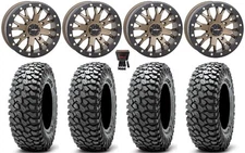 System 3 SB-4 15" Wheels Bronze (4+3) 32" RocScraper Tires Can-Am Maverick X3