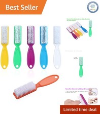 Multifunctional Nail Brush Set - 6 Pcs with Easy Grip and Hanging Design