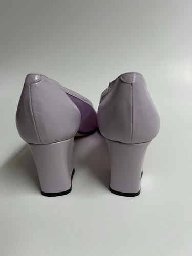 Vintage Coupd’etat Block Heels Shoes Women Sz 8 1/2 B Lavender Spring Wedding - Picture 10 of 13