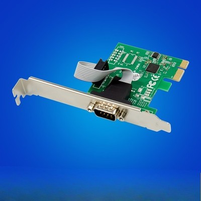PCIe AX99100 1S Industrial Expansion Card, Native RS-232 Serial COM1 Plug & Play