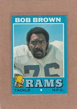 1971 TOPPS FOOTBALL BOB BROWN #16 RAMS EX *A40856