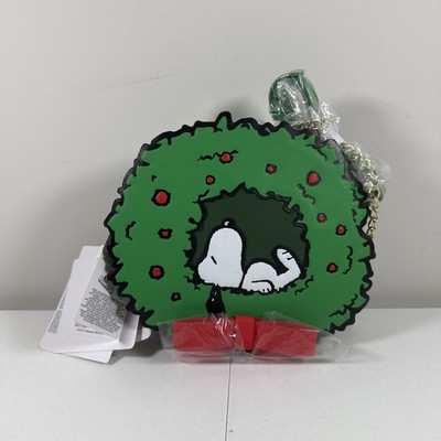 Official Peanuts Snoopy Woodstock Light Up Vegan Leather Wreath Crossbody