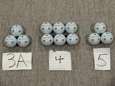 12 TaylorMade TP5 pix Laker Design golf balls- Used 3A, 4A, & 5A