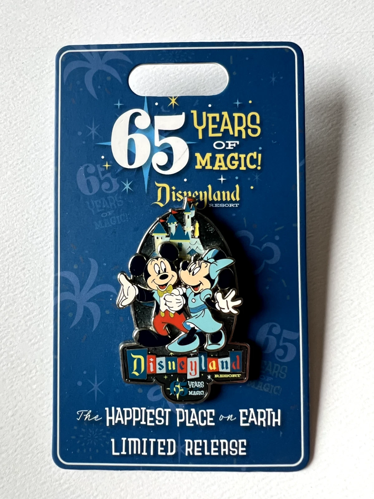Disneyland 65 Years of Magic 65th Anniversary Mickey and Minnie Disney Pin