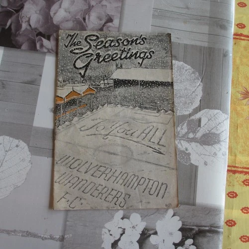 Wolves v Huddersfield Div 1 1950/1