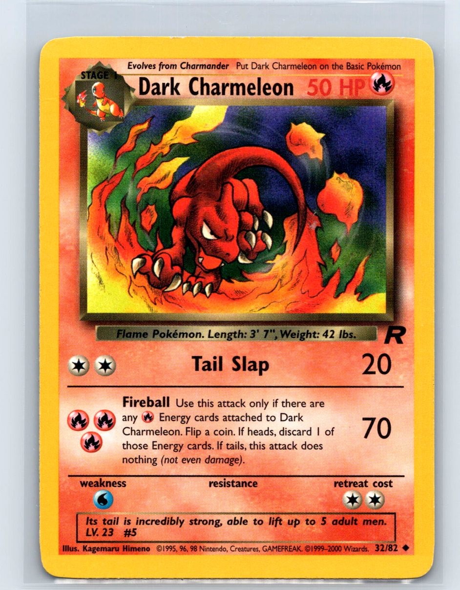 Dark Charmeleon 32/82 Uncommon Team Rocket 2000 MP