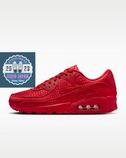 NIKE Air Max 90 Premium Valentine's Day IB6606 600 University Red Men Shoes