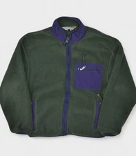 Vintage Eastern Mountain Sports Jacket Womens Medium Green Polartec Fleece EMS