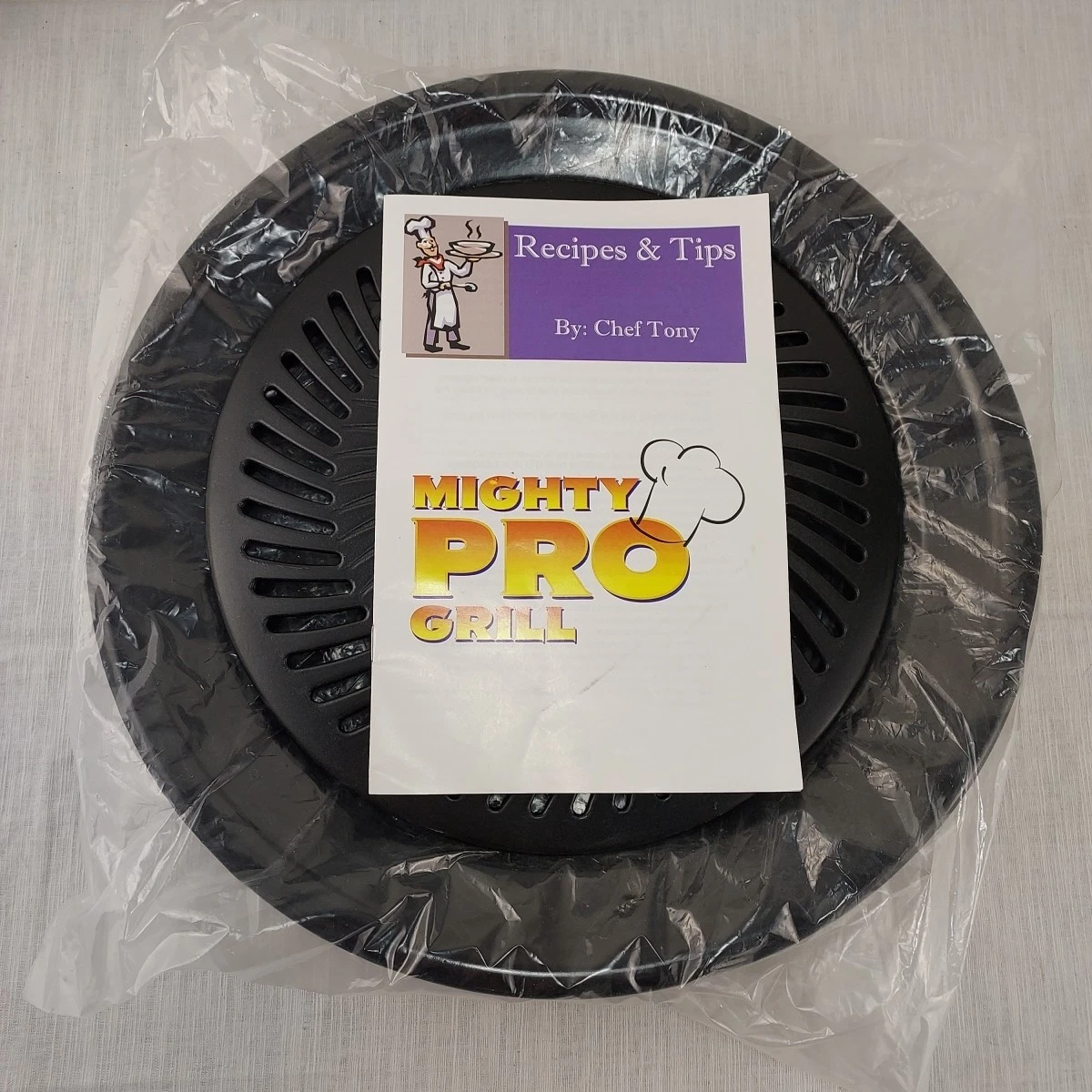 Stovetop Grill Indoor Outdoor Smokeless Pan Mighty Pro Korean BBQ 2 Pieces