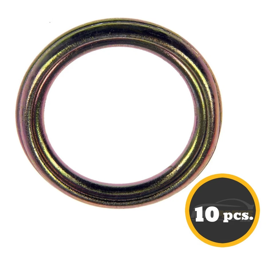 For Hyundai XG300 2001 Engine Oil Drain Plug Gaskets | 10 Pieces | Steel Yellow Foto 2 de 4