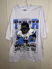 Vintage WWF Lawrence Taylor Shaka Wear Wrestlemania Shirt Size XL Made In USA 