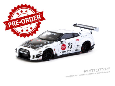 (Pre-order) Tarmac Works 1/64 LB-WORKS NISSAN GT-R R35 type 2 White Diecast Car