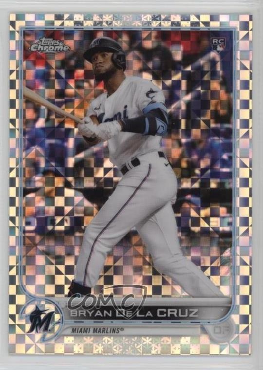 2022 Topps Chrome X-Fractor Bryan De La Cruz #216 Rookie RC ms9