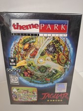 Neu Factory Sealed Theme Park Atari Jaguar Spiel Boxed Clean in Protector