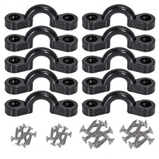 Kayak Pad Eye Deck Loops Tie Down with Screws for Kayak Rigging Boat 10Pcs,Bl...