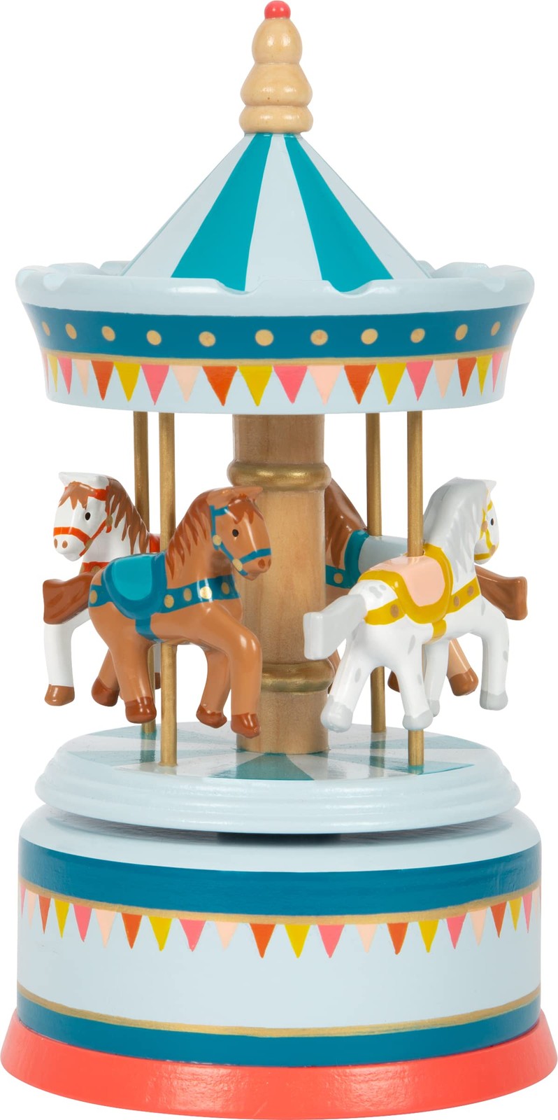 Small Foot Spieluhr Pferdekarussell Zirkus aus Holz, Dekoration für das Kinderzi