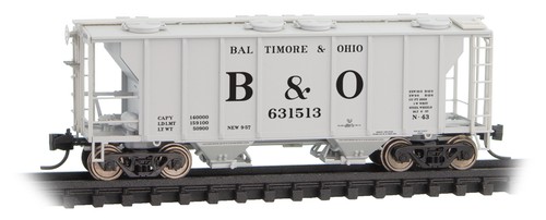 Tolva cubierta Micro-Trains MTL escala N PS-2 2 bahías Baltimore y Ohio/B&O #631513 | Zustand: New