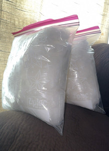 Stuffing 2 gallon sized bags