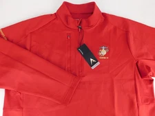 Antigua Mens USMC Semper Fi Marine Corps Red Athletic QZ Jacket 2XL NEW