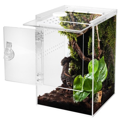 Front Opening Terrarium Jumping Spider Enclosure,Tall Arboreal Tarantula Encl.