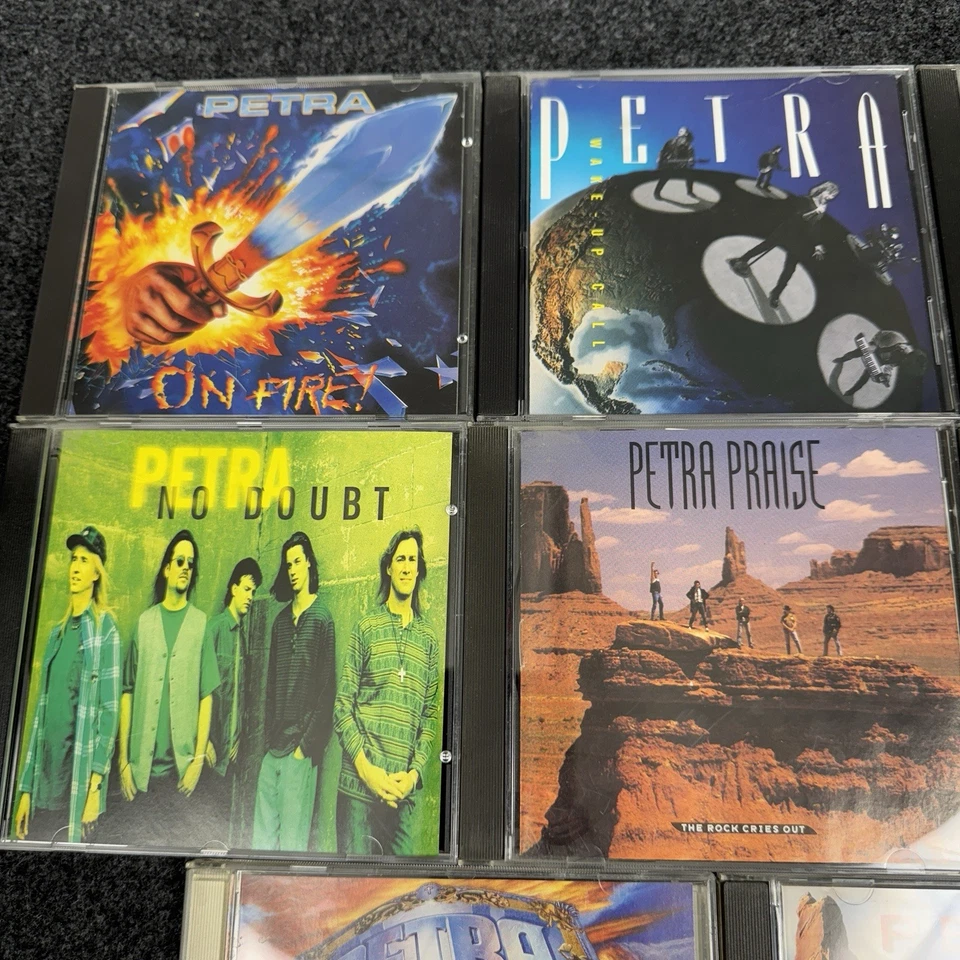 Petra CD Lot of 8 CD's On Fire Wake Up Call Power Praise Beyond Belief No Doubt Foto 3 de 4