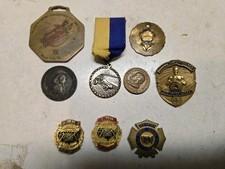 9 Vintage Tokens,Medals,Medallions,Fobs,Speedcrane,Markel Ace Driver,Pueblo Colo