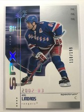 Eric Lindros 2002-03 SPX Card #49 “SPECTRUM” PARALLEL SP RANGERS /199