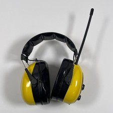 AM/FM Radio Headset Earmuff, Black, Headband, Ear Muff, Protection