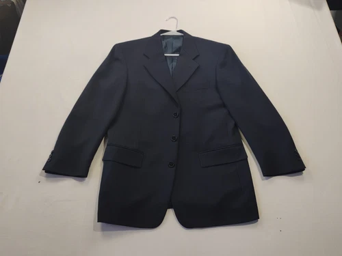 Blazer geometrico vintage Givenchy Monsieur uomo taglia 40 blu navy 3 pezzi USA