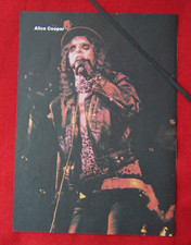 ALICE COOPER ORIGINAL VINTAGE MINI COLOUR POSTER PIN UP CIRCA 1973