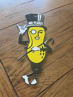VERY NICE MR PEANUT PORCELAIN SIGN GREAT DECOR PIECE