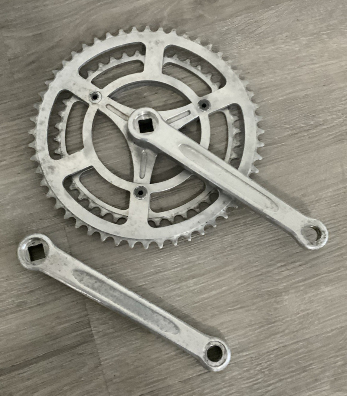 SPECIALITES TA CRANKSET DOUBLE 52-42 TOOTH 9/16 PEDAL SLOTS 170 MM ARMS