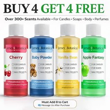 Fragrance Oil 4 oz. For Body Soap Candle Incense Making Burning Perfume Diffuser