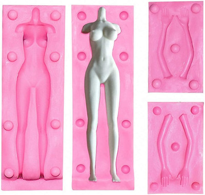 3D Woman Nude Clay Mold Female Doll Nudity Naked Full Body Silicone Molds Kit fo