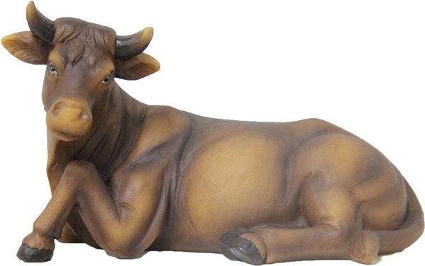 Krippenfigur Ochse 8,6 Cm Polyresin FüR 15 Cm Figuren Deko-image