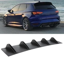 Rear Bumper Spoiler Diffuser 10 Shark Fins Splitter Spoiler Wing For Seat Ibiza