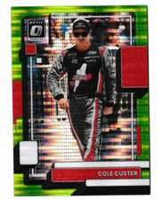 Cole Custer 2022 Panini Donruss Optic Lime Green Pulsar Prizm #26